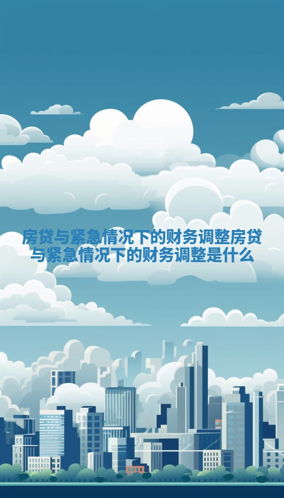 房贷与紧急情况下的财务调整 房贷与紧急情况下的财务调整是什么